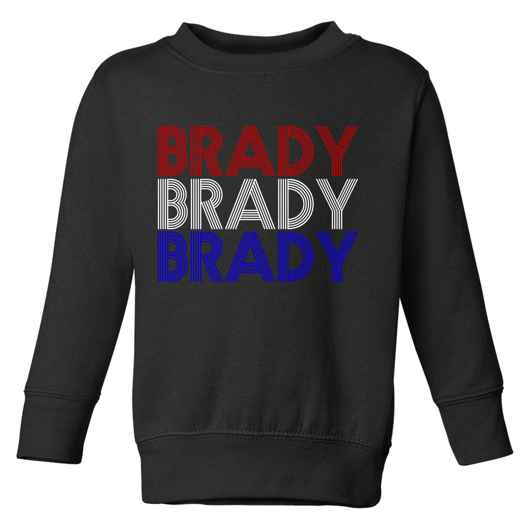 Retro Brady Brady Brady Toddler Sweatshirt