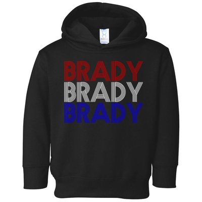 Retro Brady Brady Brady Toddler Hoodie