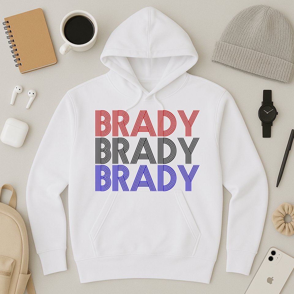 Retro Brady Brady Brady Hoodie