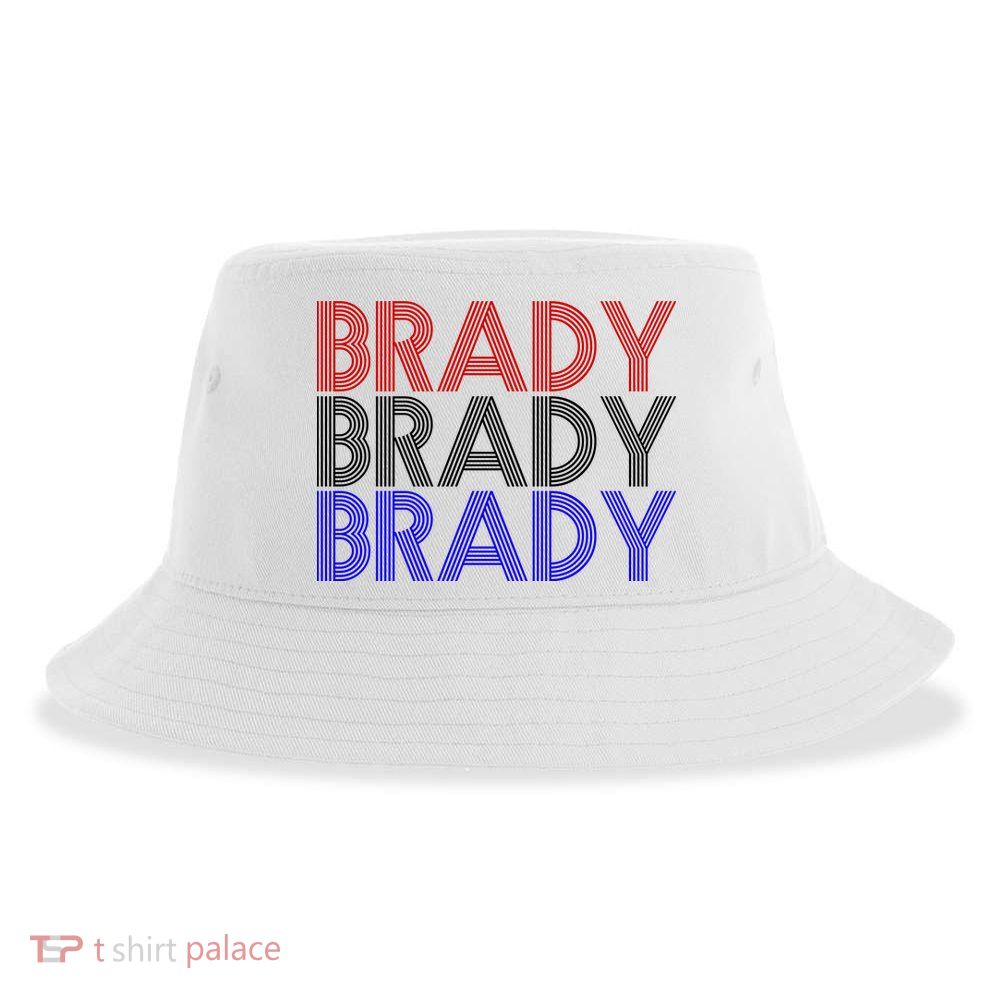 Retro Brady Brady Brady Sustainable Bucket Hat