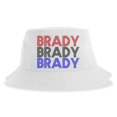 Retro Brady Brady Brady Sustainable Bucket Hat