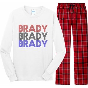 Retro Brady Brady Brady Long Sleeve Pajama Set