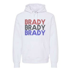 Retro Brady Brady Brady Premium Hoodie