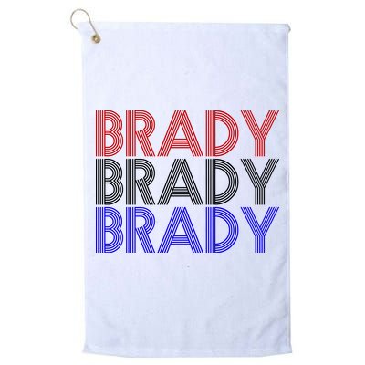 Retro Brady Brady Brady Golf Towel