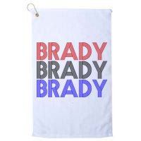 Retro Brady Brady Brady Golf Towel