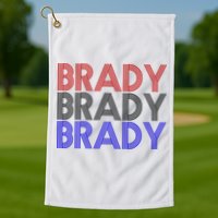 Retro Brady Brady Brady Golf Towel