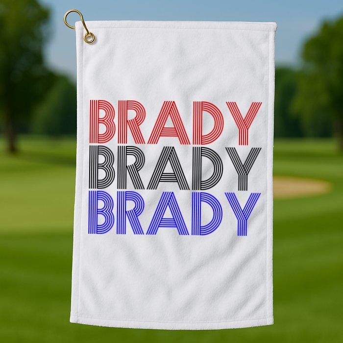 Retro Brady Brady Brady Golf Towel