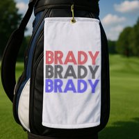 Retro Brady Brady Brady Golf Towel