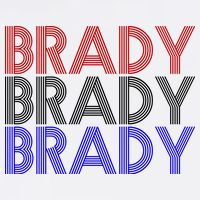 Retro Brady Brady Brady Golf Towel