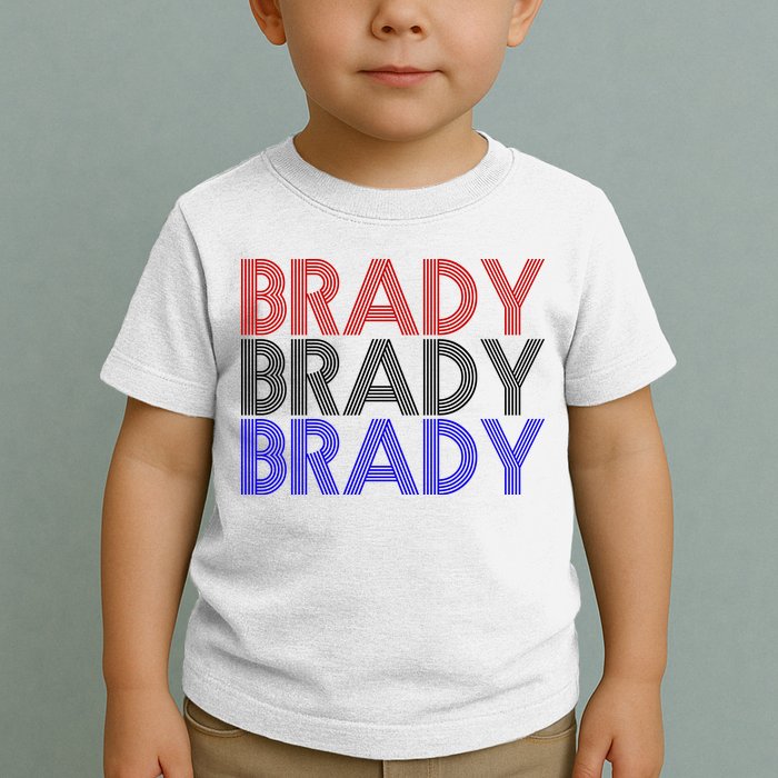 Retro Brady Brady Brady Toddler T-Shirt