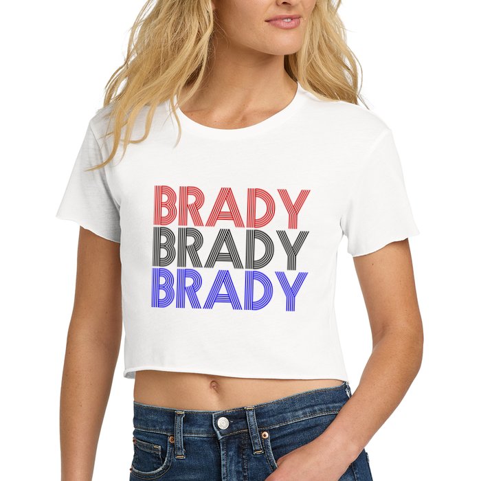 Retro Brady Brady Brady Crop Top
