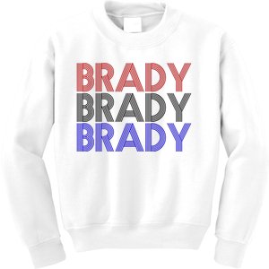 Retro Brady Brady Brady Kids Sweatshirt