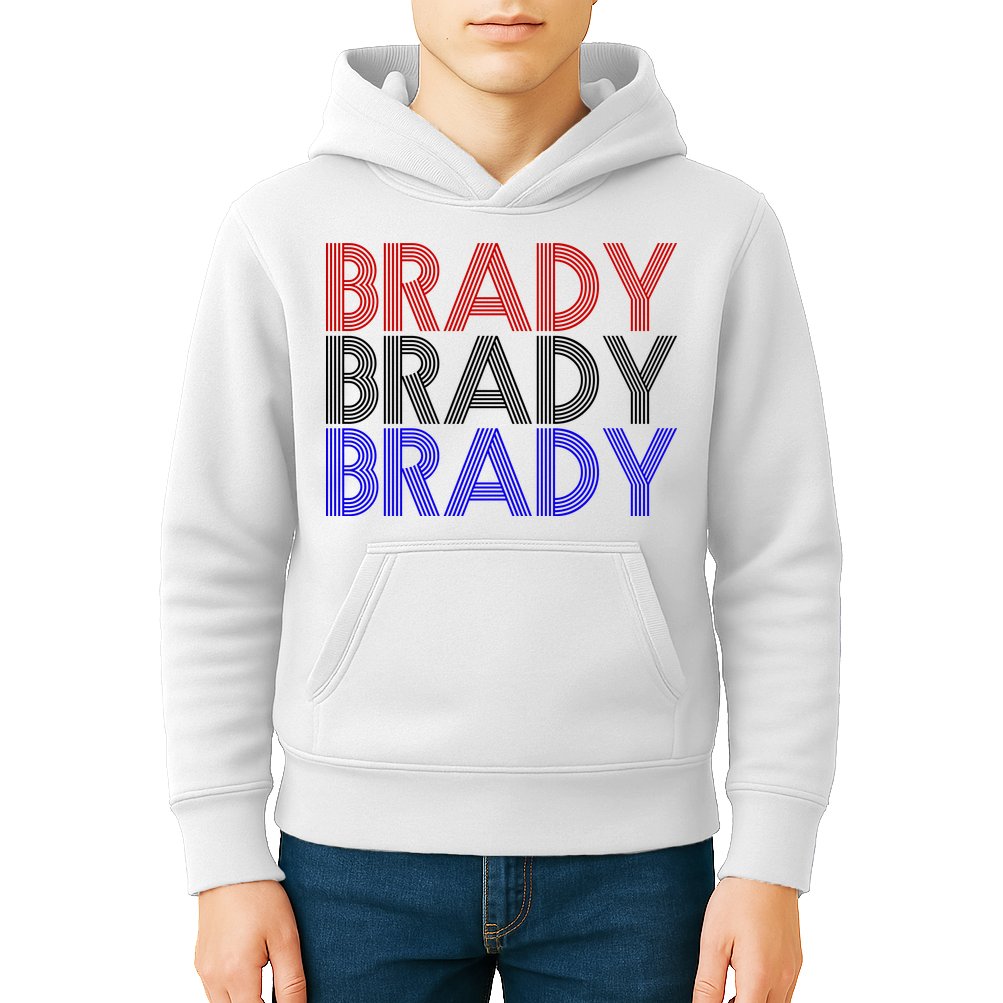 Retro Brady Brady Brady Kids Hoodie