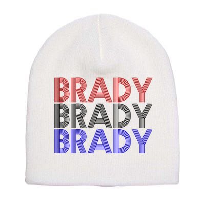 Retro Brady Brady Brady Short Acrylic Beanie