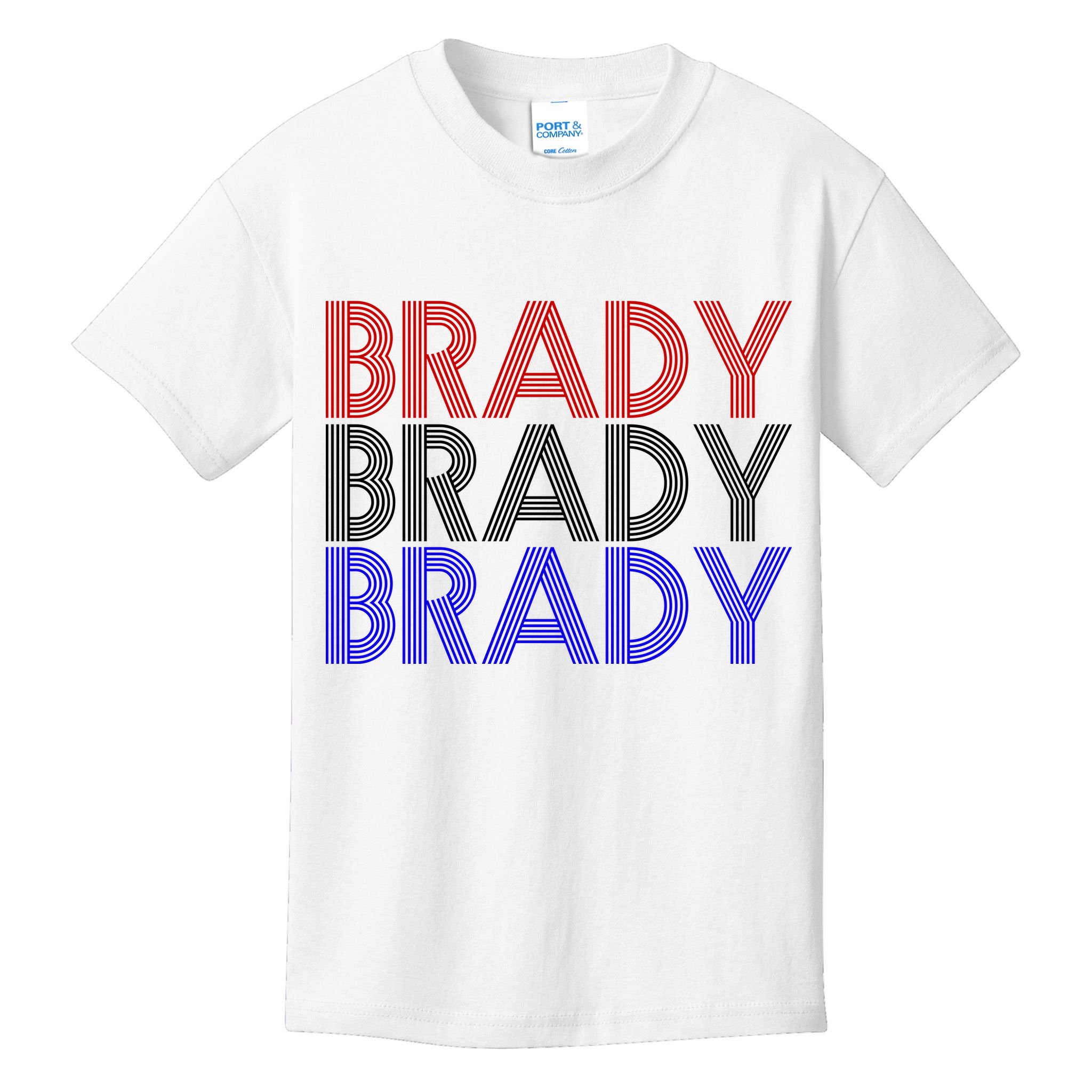 Retro Brady Brady Brady Kids T-Shirt