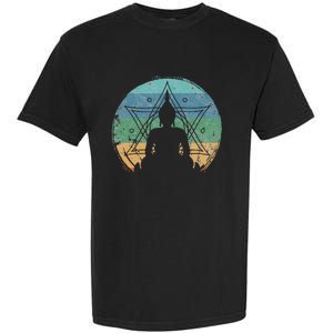 Retro Buddha Buddhist Yoga Spiritual Meditation Zen Garment-Dyed Heavyweight T-Shirt