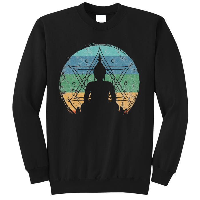 Retro Buddha Buddhist Yoga Spiritual Meditation Zen Sweatshirt