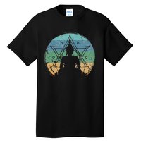 Retro Buddha Buddhist Yoga Spiritual Meditation Zen Tall T-Shirt