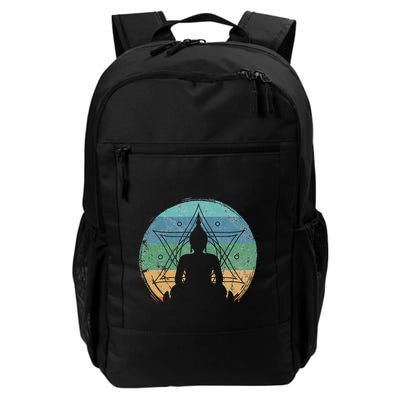Retro Buddha Buddhist Yoga Spiritual Meditation Zen Daily Commute Backpack