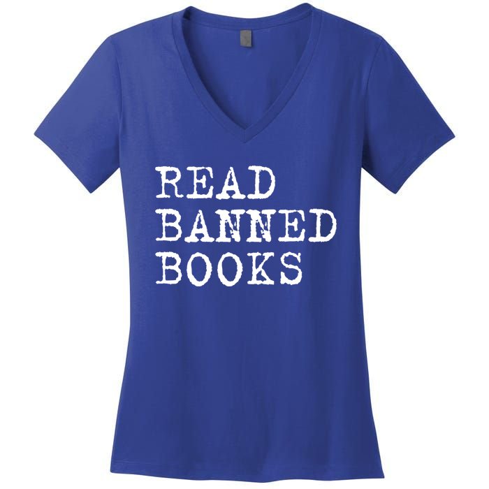 Read Banned Books Vintage I Read Banned Books Gift Women's V-Neck T-Shirt