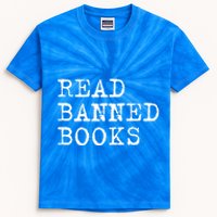 Read Banned Books Vintage I Read Banned Books Gift Kids Tie-Dye T-Shirt