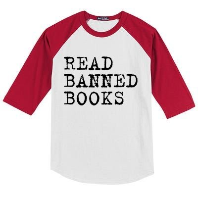 Read Banned Books Vintage I Read Banned Books Gift Kids Colorblock Raglan Jersey