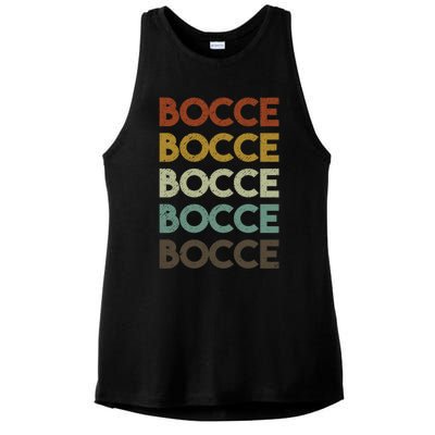 Retro Bocce Ball Cool Gift Ladies PosiCharge Tri-Blend Wicking Tank