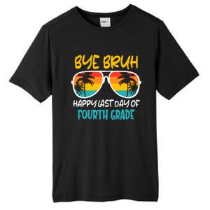 Retro Bye Bruh Fourth Grade Happy Last Day Of School Tall Fusion ChromaSoft Performance T-Shirt