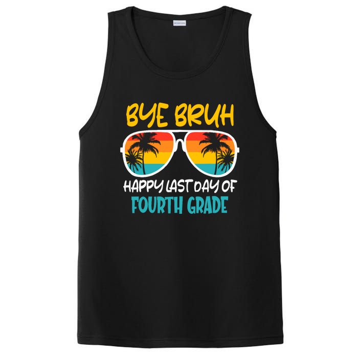 Retro Bye Bruh Fourth Grade Happy Last Day Of School PosiCharge Competitor Tank