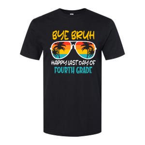 Retro Bye Bruh Fourth Grade Happy Last Day Of School Softstyle CVC T-Shirt