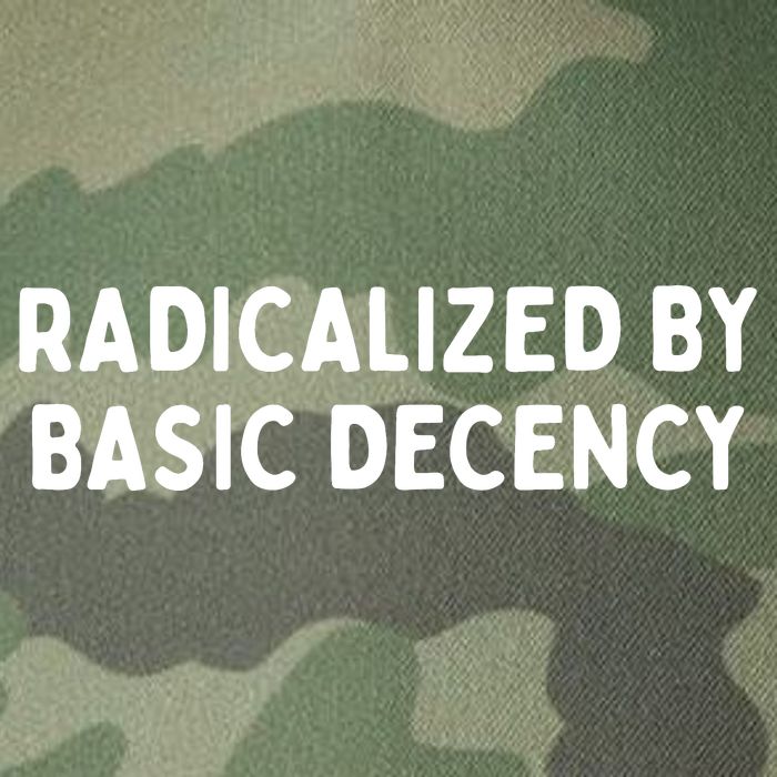 Radicalized By Basic Decency Legacy Tie Dye Trucker Hat