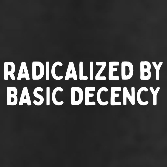 Radicalized By Basic Decency Garment-Dyed Fleece Hoodie