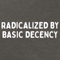 Radicalized By Basic Decency Cotton Canvas Backpack