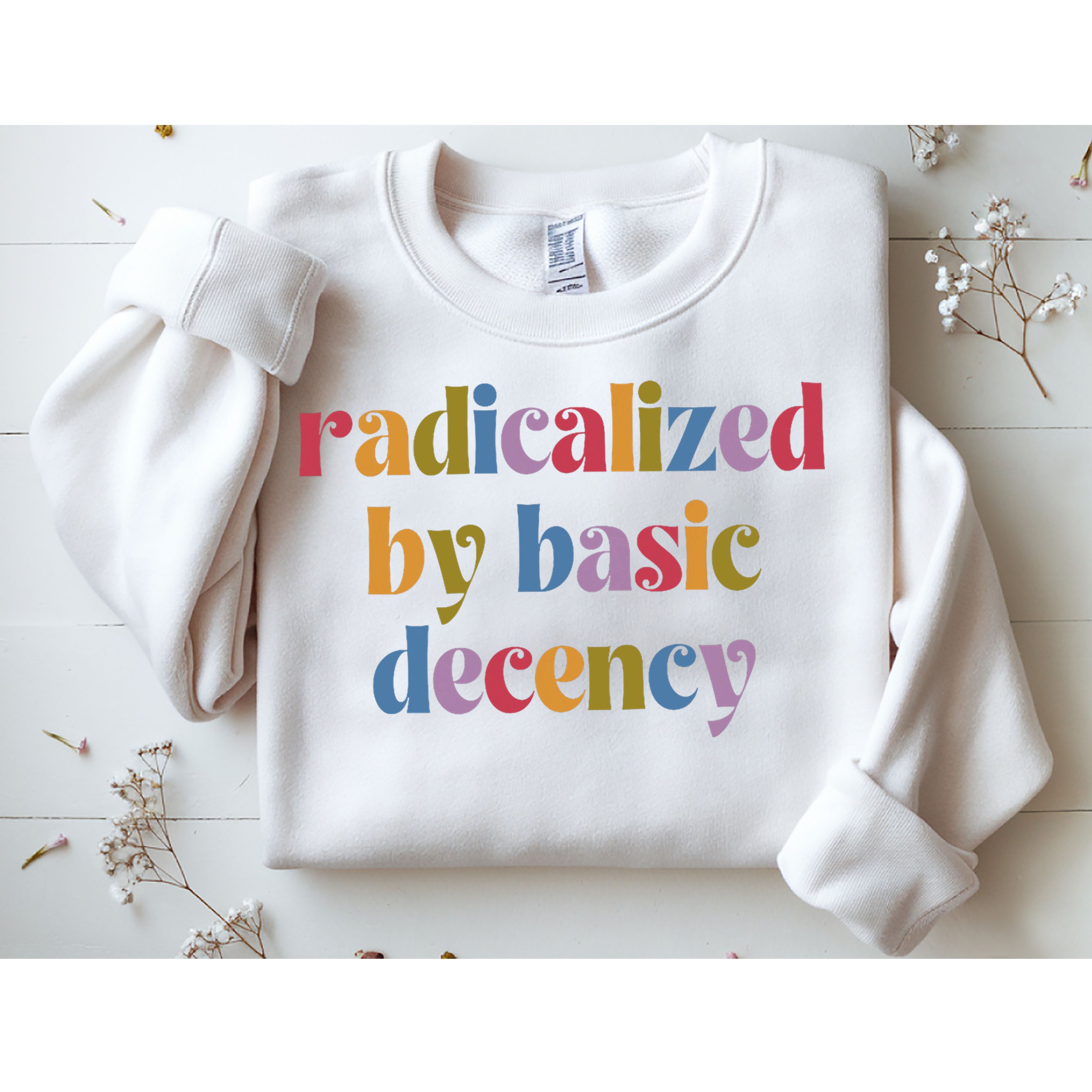 Radicalized By Basic Decency Women Sweatshirt