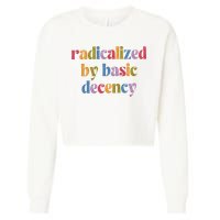 Radicalized By Basic Decency Women Cropped Pullover Crew