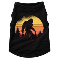 Retro Bigfoot Believer Silhouette Sasquatch Hide And Seek Doggie Tank