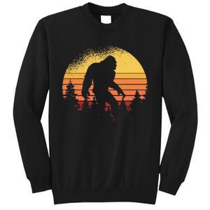 Retro Bigfoot Believer Silhouette Sasquatch Hide And Seek Sweatshirt