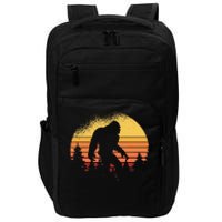 Retro Bigfoot Believer Silhouette Sasquatch Hide And Seek Impact Tech Backpack