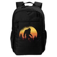 Retro Bigfoot Believer Silhouette Sasquatch Hide And Seek Backpack