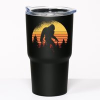 Retro Bigfoot Believer Silhouette Sasquatch Hide And Seek Tumbler