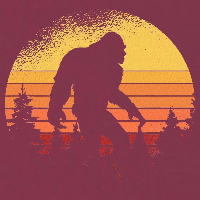 Retro Bigfoot Believer Silhouette Sasquatch Hide And Seek 16oz Travel Tumbler