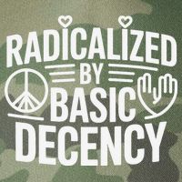 Radicalized By Basic Decency Protest Resist Persist Legacy Tie Dye Trucker Hat