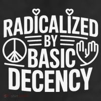 Radicalized By Basic Decency Protest Resist Persist Adult Drive Performance Visor