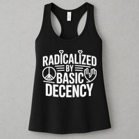Radicalized By Basic Decency Protest Resist Persist Womens Tank Top