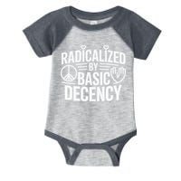 Radicalized By Basic Decency Protest Resist Persist Infant Baby Jersey Bodysuit