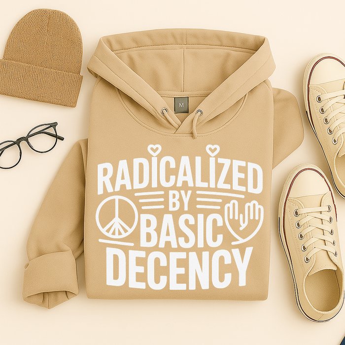 Radicalized By Basic Decency Protest Resist Persist Hoodie