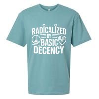 Radicalized By Basic Decency Protest Resist Persist Sueded Cloud Jersey T-Shirt