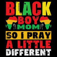 Religious Black Boy Mom Mama Black History Month African Drawstring Bag