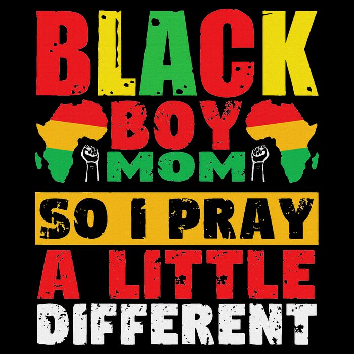 Religious Black Boy Mom Mama Black History Month African Drawstring Bag