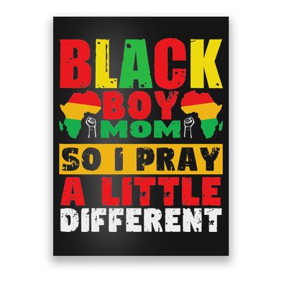 Religious Black Boy Mom Mama Black History Month African Poster